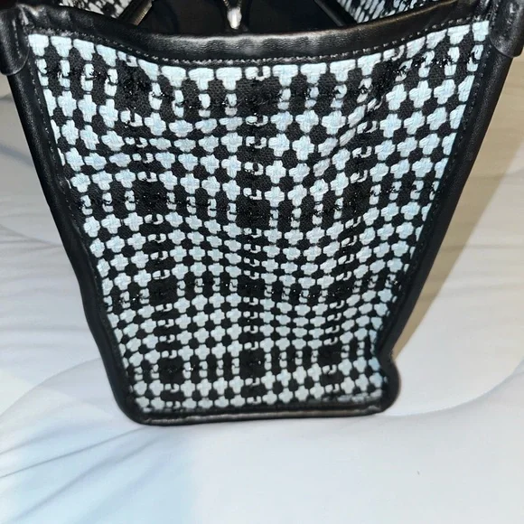 Kate Spade Black, Blue and White Checkered Tote Bag - Picture 6 of 14